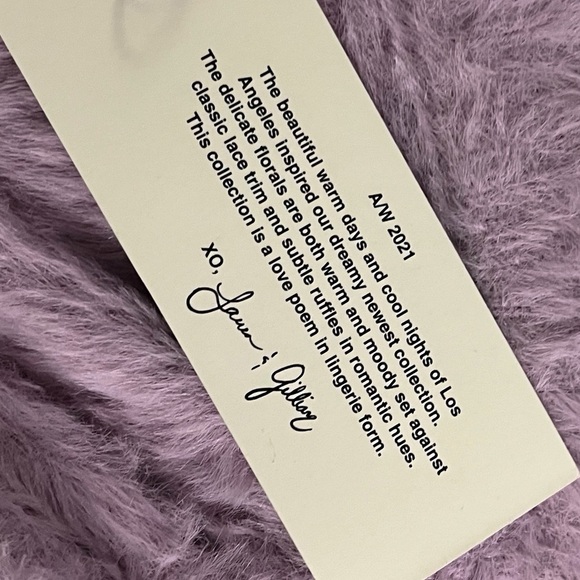 For Love and Lemons • NWT Lilac Lavender Fuzzy Cozy Mini Shorts - Picture 5 of 8